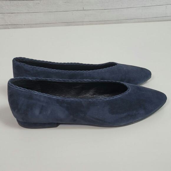 Eileen Fisher Posy Flats in Midnight Suede, sz 9 - Picture 7 of 15